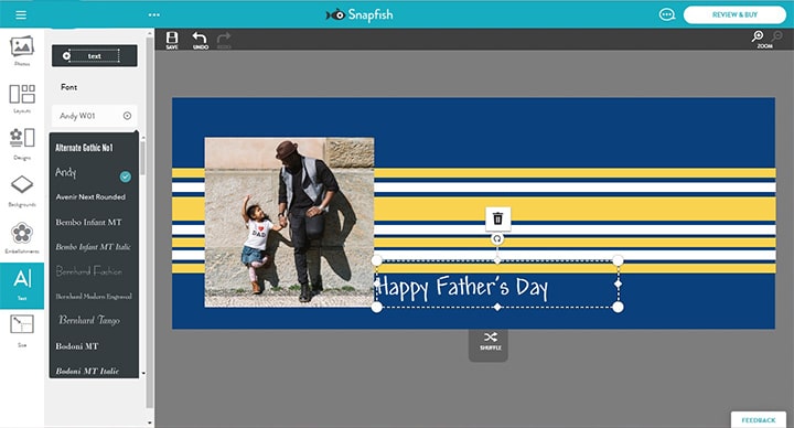 Father's Day photo mug