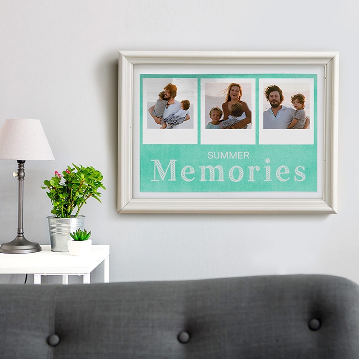 Create your own Polaroid inspired poster design on a poster print