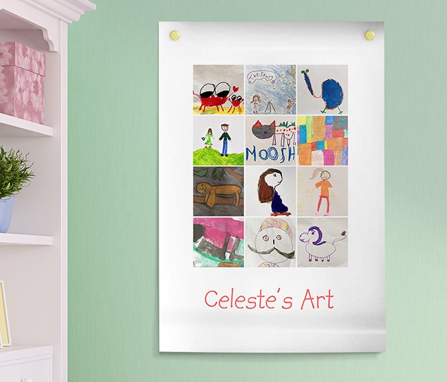 Turn Kids Art into Wall Art (and More!)