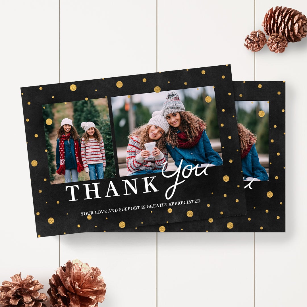Sign off 2018 with Personalised Thank You Cards