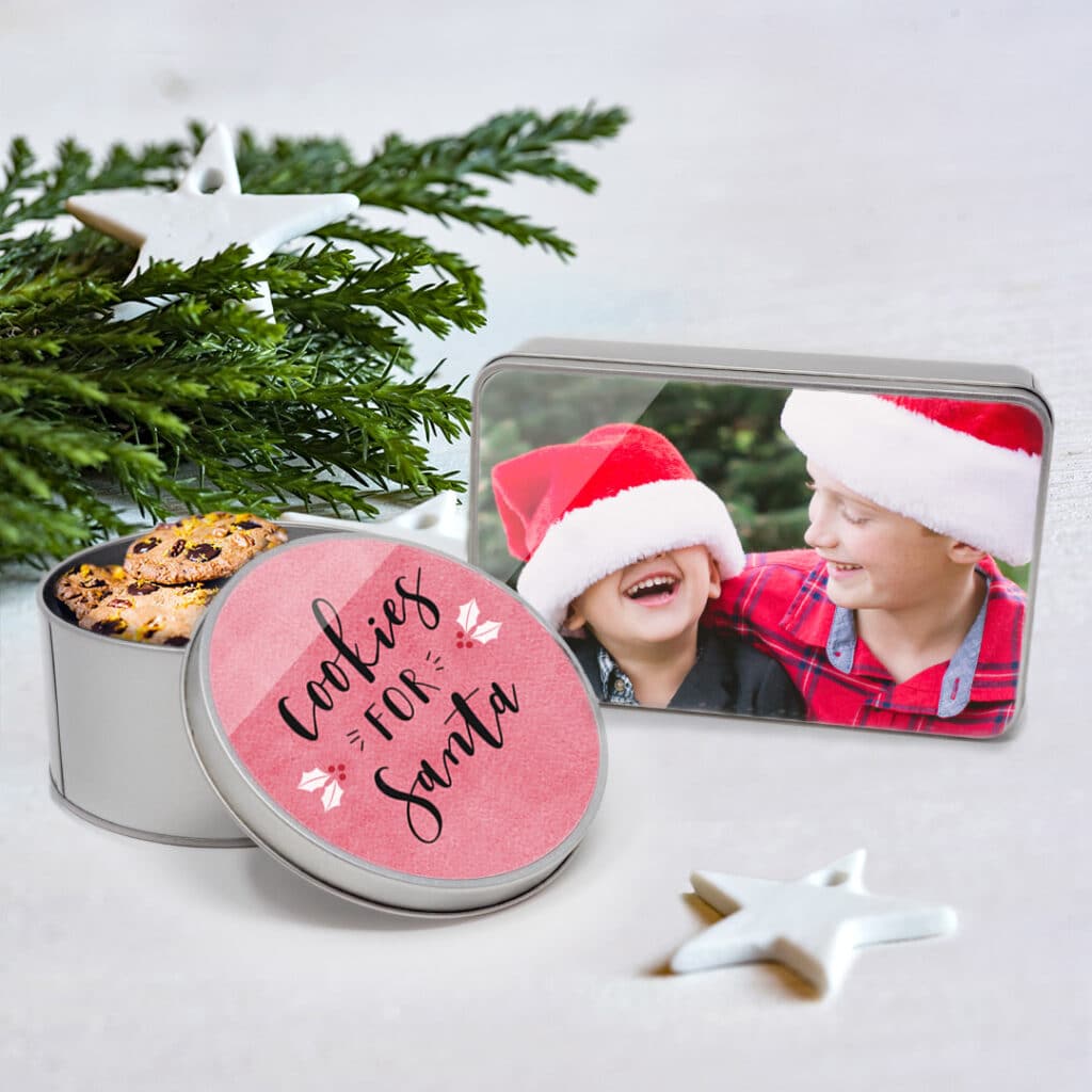 personalised photo tin