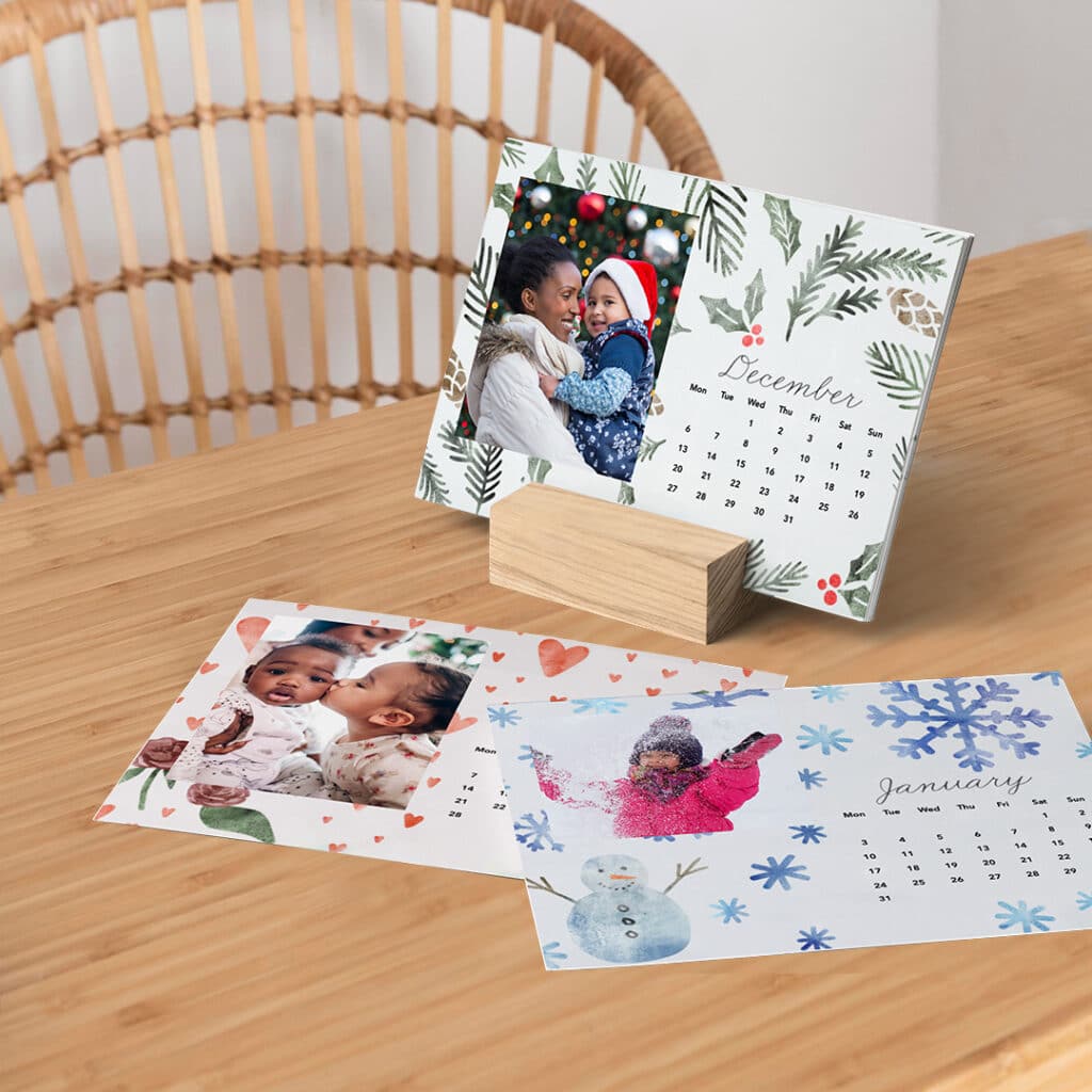 Create custom 2022 calendars with photos and text - even highlight key dates