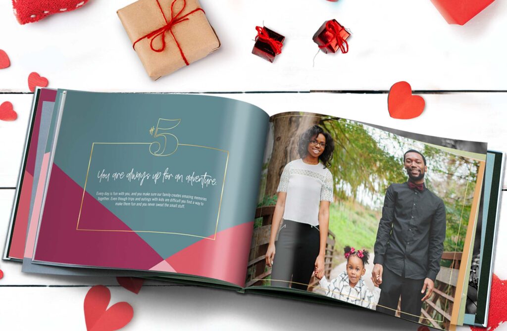 Create a unique photo book of your lifelong love story using your pictures