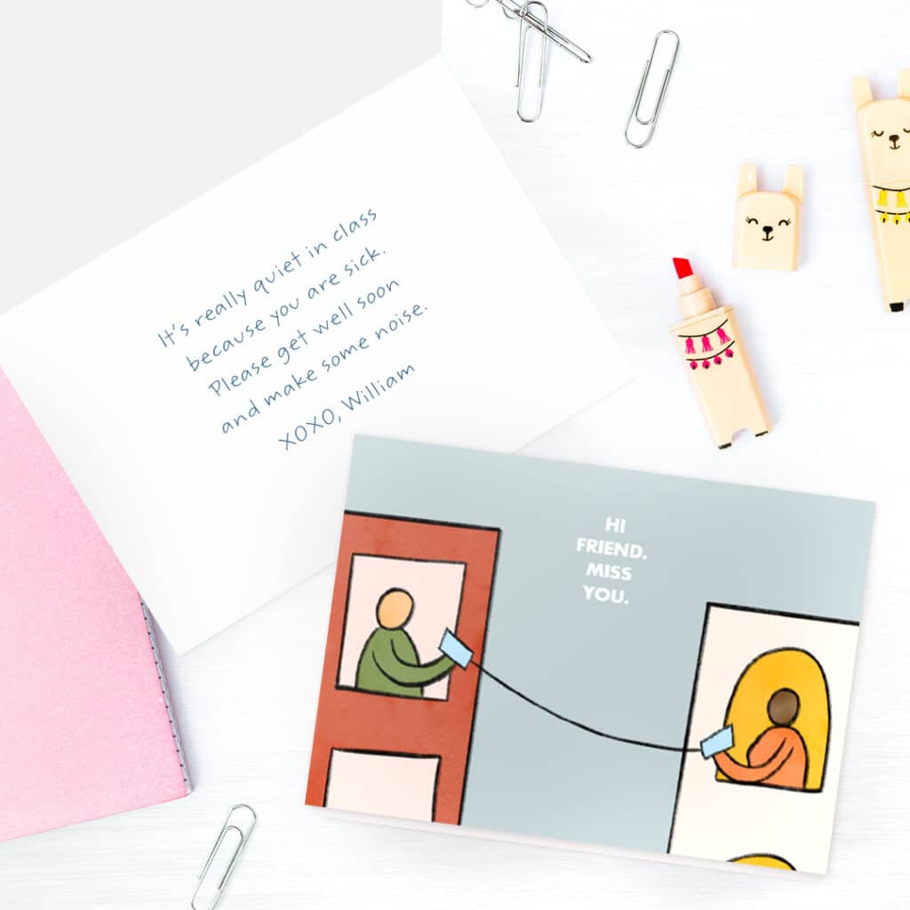 Tin Can Telephone (Thinking of You) Card Image