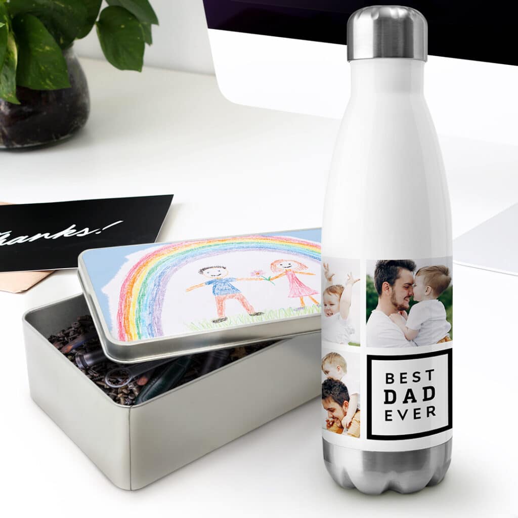 Create On-Trend Gifts With Snapfish like these Custom Photo Gifts for Dad
