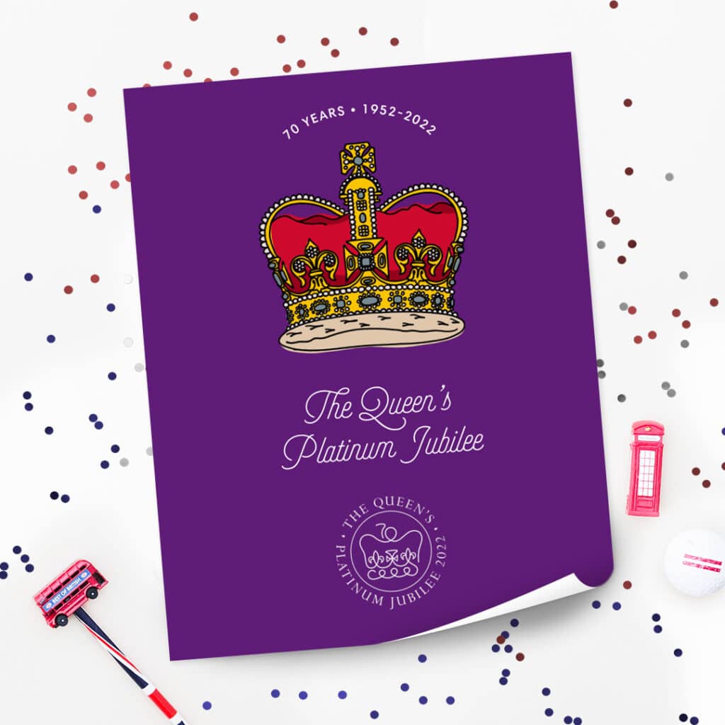 The queen's Platinum Jubilee poster