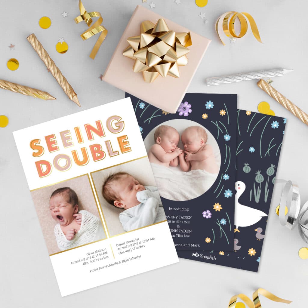 Announce Your Baby's Birth in Style With Exciting New Foil Announcement Cards