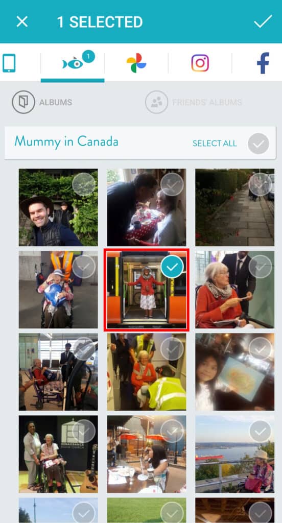 Snapfish + Macmillan are working in partnership to raise vital funds. For every greeting card or flat card set sold, Macmillan receive up to 15p for every card bought.