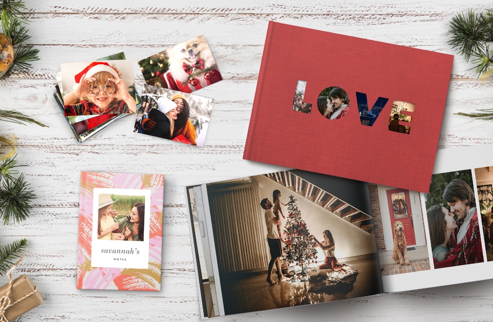 Range of gifts displayed on a table